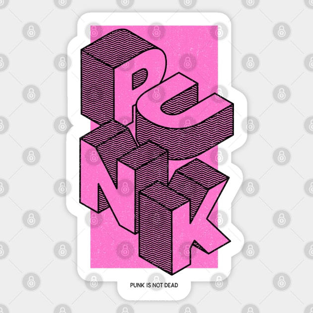 Punk is not dead Sticker by Kamaloca